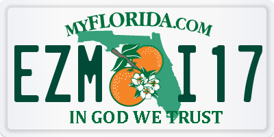 FL license plate EZMI17