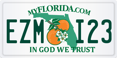 FL license plate EZMI23