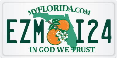 FL license plate EZMI24