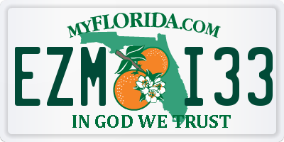 FL license plate EZMI33