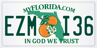 FL license plate EZMI36