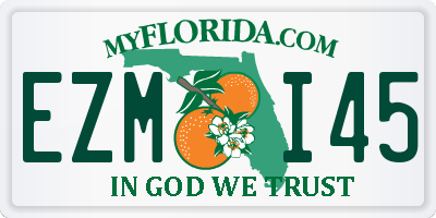 FL license plate EZMI45