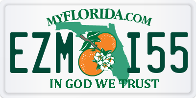 FL license plate EZMI55