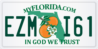 FL license plate EZMI61