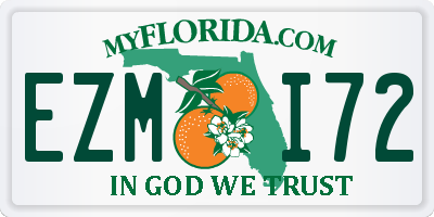 FL license plate EZMI72