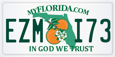 FL license plate EZMI73