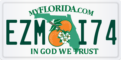 FL license plate EZMI74