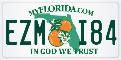 FL license plate EZMI84