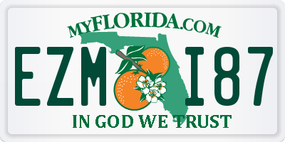 FL license plate EZMI87