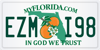 FL license plate EZMI98