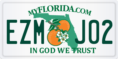 FL license plate EZMJ02