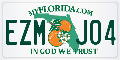 FL license plate EZMJ04