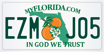 FL license plate EZMJ05