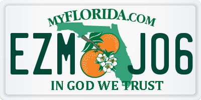 FL license plate EZMJ06