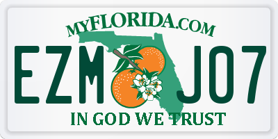 FL license plate EZMJ07