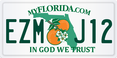 FL license plate EZMJ12