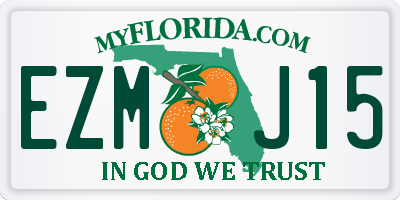 FL license plate EZMJ15