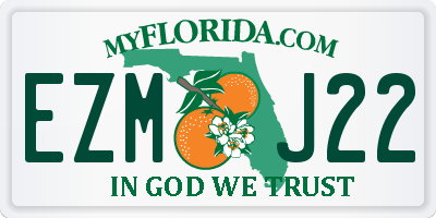 FL license plate EZMJ22