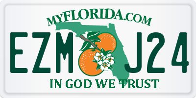 FL license plate EZMJ24