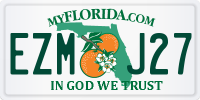 FL license plate EZMJ27