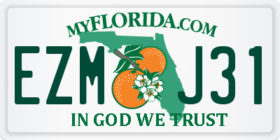 FL license plate EZMJ31