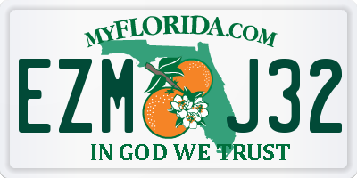 FL license plate EZMJ32