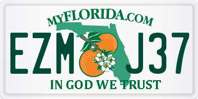 FL license plate EZMJ37