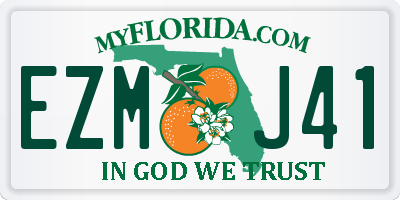 FL license plate EZMJ41