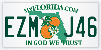 FL license plate EZMJ46