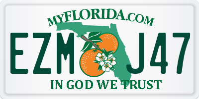 FL license plate EZMJ47