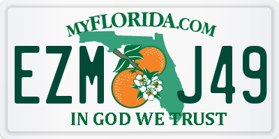 FL license plate EZMJ49