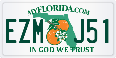 FL license plate EZMJ51