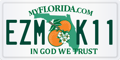 FL license plate EZMK11