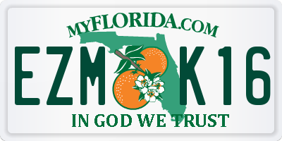 FL license plate EZMK16