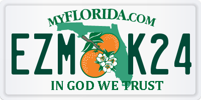 FL license plate EZMK24