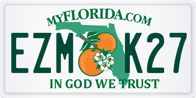 FL license plate EZMK27