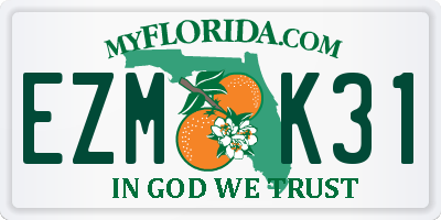 FL license plate EZMK31
