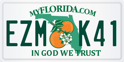 FL license plate EZMK41
