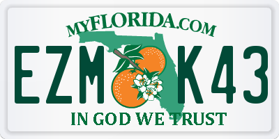 FL license plate EZMK43