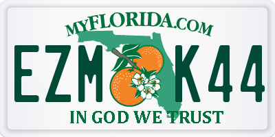 FL license plate EZMK44