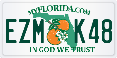 FL license plate EZMK48