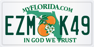FL license plate EZMK49