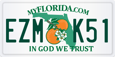 FL license plate EZMK51