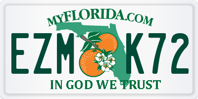 FL license plate EZMK72