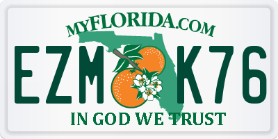 FL license plate EZMK76