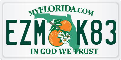 FL license plate EZMK83