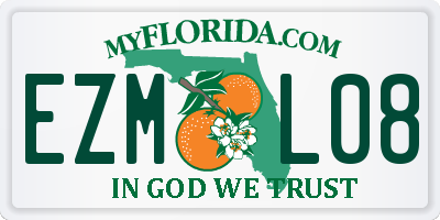 FL license plate EZML08