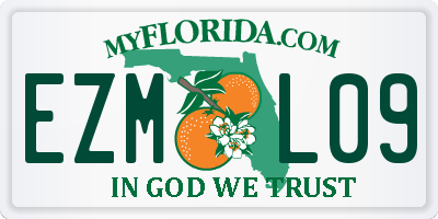 FL license plate EZML09