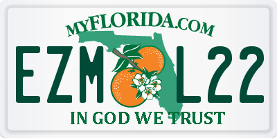 FL license plate EZML22