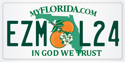 FL license plate EZML24